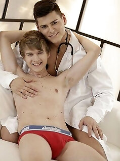 Horny Dr. Hirch getting pounded hard by Logan Lech